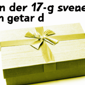 7 Gaver, der Vil Glæde Enhver Mand, Der Alt!